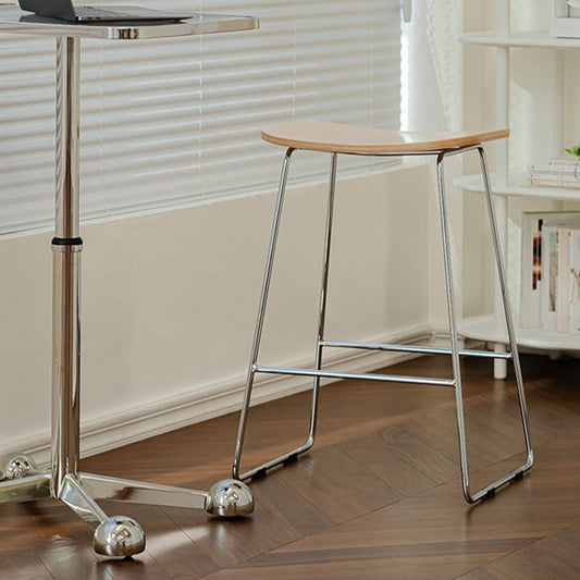 Industrial Metal Counter Stools Saddle Seat Counter Stool for Living Room