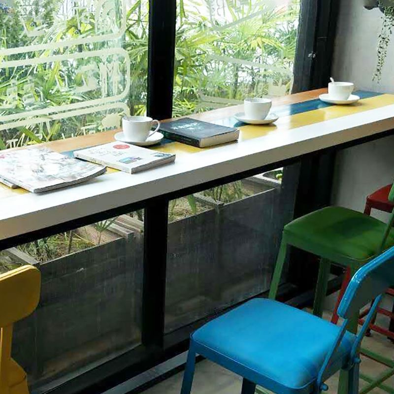Rectangle Modern Bar Height Table Trestle Wood Counter Table for Coffee Shop Clearhalo 'Bar Furniture' 'Bar Tables' 'bar_tables' 'furn' 'furn_bar_tables' 'Furniture' 'furniture_bar_tables' 'Kitchen & Dining Furniture' 1200x1200_0feea170-86fe-4639-9d9a-b7ff4efd7fac