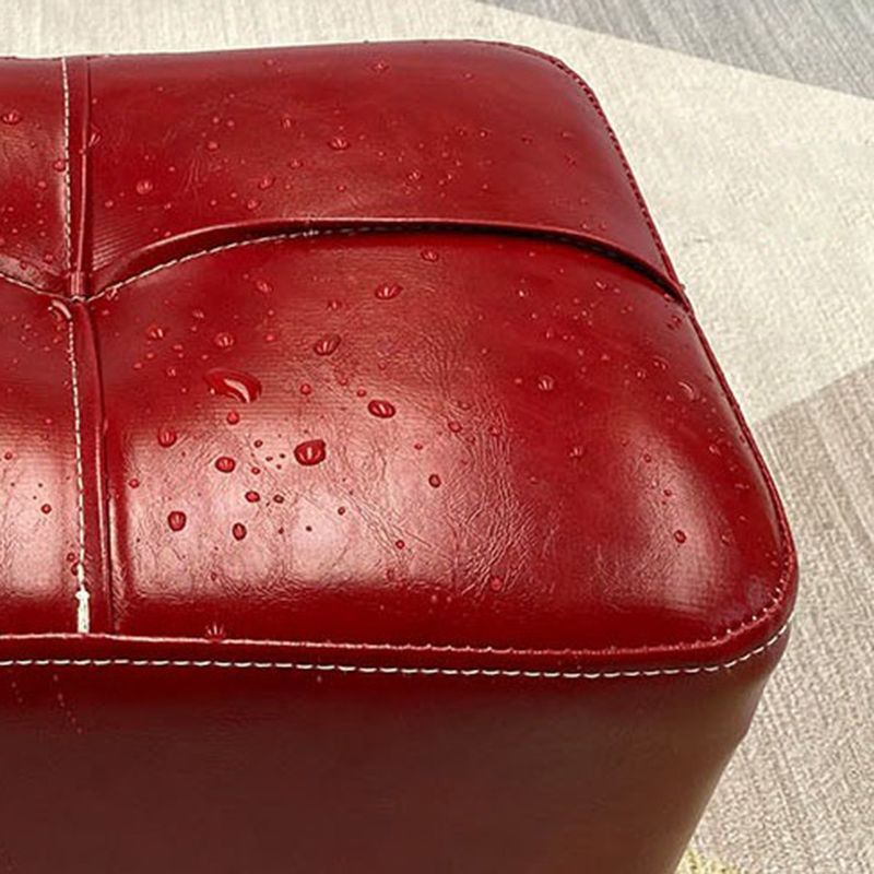 Modern Square Standard Faux Leather Solid Color Standard for Living Room Clearhalo 'furn' 'furn_ottomans_poufs' 'Furniture' 'Living Room Furniture' 'Ottomans & Poufs' 'ottomans_poufs' 1200x1200_0fefba5b-cf6f-4fb9-8a52-4cca453a09cc