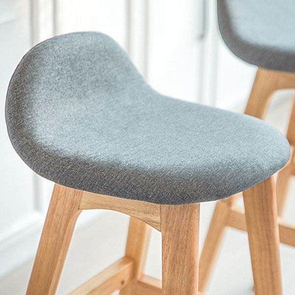 Contemporary 29-inch Upholstered Barstool Rubberwood Footrest Home Stool Clearhalo 'Bar Furniture' 'Bar Stools' 'bar_stools' 'furn' 'furn_bar_stools' 'Furniture' 'furniture_bar_stools' 'Kitchen & Dining Furniture' 1200x1200_0ff05236-774e-49b2-b7d0-8efd1d6f5cce