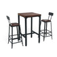 Pine Wood Bar Dining Table Industrial Bar Table with 4 Legs Base for Cafe Milk Tea Shop Clearhalo 'Bar Furniture' 'Bar Tables' 'bar_tables' 'Furniture' 'furniture_bar_tables' 'Kitchen & Dining Furniture' 1200x1200_0ff0637f-61dc-4577-a7c5-e9af50ad9dee