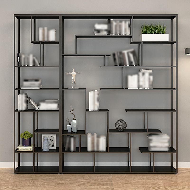 81"H Bookshelf Glam Style Open Back Bookcase for Study Room Home Office Clearhalo 'Bookcases' 'furn' 'furn_bookcases' 'Furniture' 'furniture_bookcases' 'kitchen' 'kitchen_bookcases' 'Living Room Furniture' 'Office Furniture' 1200x1200_0ff1d2f1-36e9-4ef5-8298-7303fdb0d54b