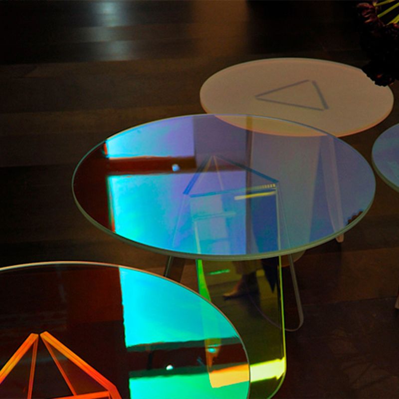 Acrylic 3 Legs Coffee Table Fixed Modern Round Cocktail Table Clearhalo 'Coffee & Accent Tables' 'Coffee Tables' 'coffee_tables' 'furn' 'furn_coffee_tables' 'Furniture' 'furniture_coffee_tables' 'Living Room Furniture' 1200x1200_0ff2053f-6833-44ef-a40e-016f6a52c92f