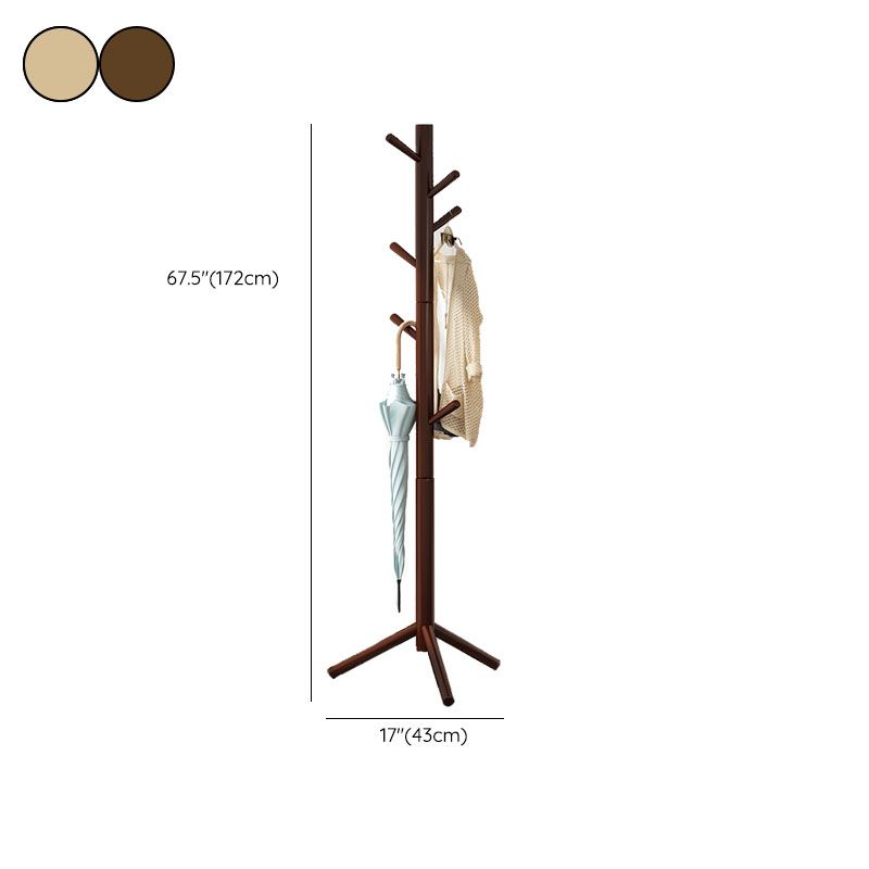 Modern Hall Stand Wood Framed Free Standing with Hooks Coat Rack Clearhalo 'Entry & Mudroom Furniture' 'furn' 'furn_hall_tree_coat_racks' 'Furniture' 'Hall Trees & Coat Racks' 'hall_tree_coat_racks' 1200x1200_0ff2d669-f5f9-492b-9872-07b67c1fcf7a