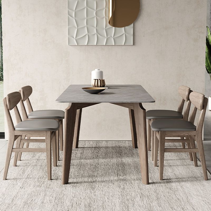 Modern 1/2/4/5/6 Pieces Dining Set Solid Wood Dining Table Set for Dining Areas Clearhalo 'Dining Room Sets' 'Dining Tables & Seating' 'dining_room_set' 'furn' 'furn_dining_room_set' 'Furniture' 'furniture_dining_room_set' 'Kitchen & Dining Furniture' 1200x1200_0ff51b60-5988-4583-9aca-259eb36f4514