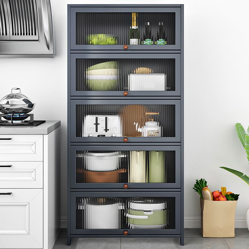 Server di cucina in bambù grigio moderno server per soggiorno