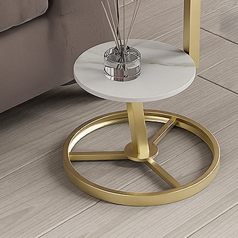 Modern Double Tier Side End Table Round Corner Table for Living Room Clearhalo 'Coffee & Accent Tables' 'End & Side Tables' 'end_side_tables' 'furn' 'furn_end_side_tables' 'Furniture' 'Living Room Furniture' 1200x1200_0ff5aeaa-6e15-41ca-948e-74d04ef72979