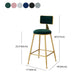 Scandinavian Round Barstools for Home Armless Stools with Metal Base Clearhalo 'Bar Furniture' 'Bar Stools' 'bar_stools' 'furn' 'furn_bar_stools' 'Furniture' 'furniture_bar_stools' 'Kitchen & Dining Furniture' 1200x1200_0ff65469-fa3b-4592-9298-fb5be102cf66