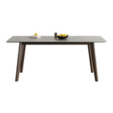 Mid-Century Modern Dining Table Rectangle Sintered Stone Dining Table with Wood Base Clearhalo ' dining_table' 'Dining Tables & Seating' 'Dining Tables' 'furn' 'furn_dining_table' 'Furniture' 'furniture_dining_table' 'Kitchen & Dining Furniture' 'kitchen&dining_furn' 'kitchen' 'kitchen_dining_table' 1200x1200_0ff675f7-bf1b-4c96-8526-bceff2f0430f
