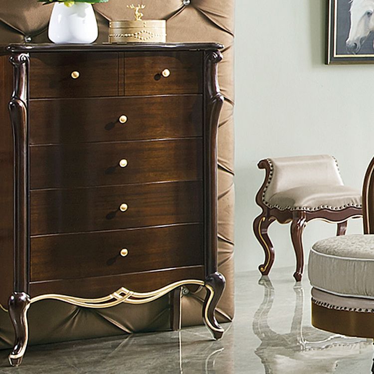 Mid-Century Modern Storage Cabinet Solid Wood 5/6-Drawer Accent Chest Clearhalo 'Cabinets & Chests' 'cabinets_chests' 'furn' 'furn_cabinets_chests' 'Furniture' 'Living Room Furniture' 1200x1200_0ff68142-8d2f-412d-b11f-4b2ef085b366