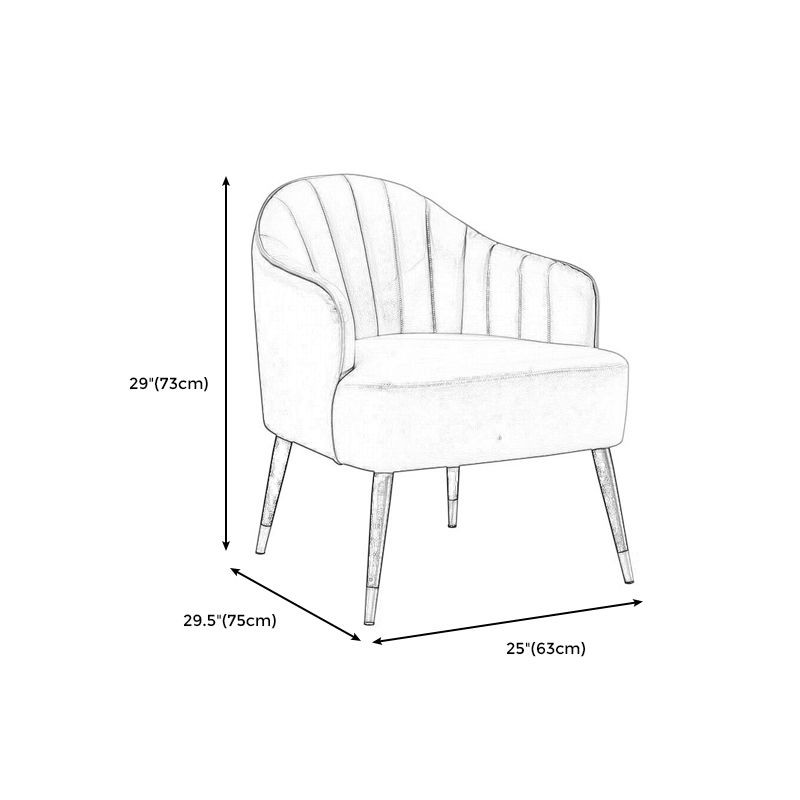 24.80" L x 29.52" W x 28.74" H Barrel Accent Chair Sloped Arm Chair for Living Room Clearhalo 'Accent Chairs' 'accent_chairs' 'Chairs & Seating' 'furn' 'furn_accent_chairs' 'Furniture' 'furniture_accent_chairs' 'Living Room Furniture' 1200x1200_0ffde870-284e-4049-89bf-e198f7194129