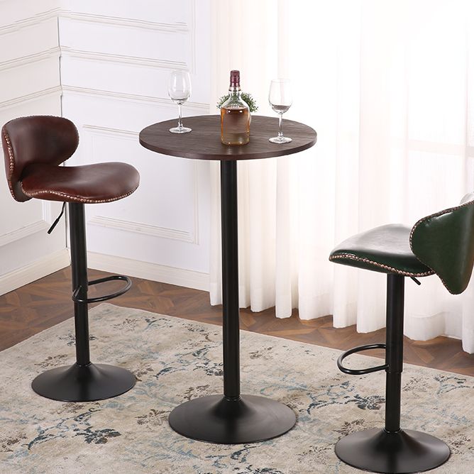 Industrial Style Bar-stool Adjustable Height Metal Leg for Restaurant Bar Clearhalo 'Bar Furniture' 'Bar Stools' 'bar_stools' 'furn' 'furn_bar_stools' 'furniture_bar_stools' 'Kitchen & Dining Furniture' 'kitchen&dining_furn' 'kitchen' 'kitchen_furn' Furniture' 1200x1200_0ffe0967-dce2-4baa-af8b-5ca46ae2752e