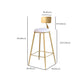Glam Upholstered Counter Stool Low Back Stool with Gold Frame Clearhalo 'Bar Furniture' 'Bar Stools' 'bar_stools' 'furn' 'furn_bar_stools' 'Furniture' 'Kitchen & Dining Furniture' 1200x1200_0ffe11e0-c149-4bf9-97b7-d417e36c4dfc
