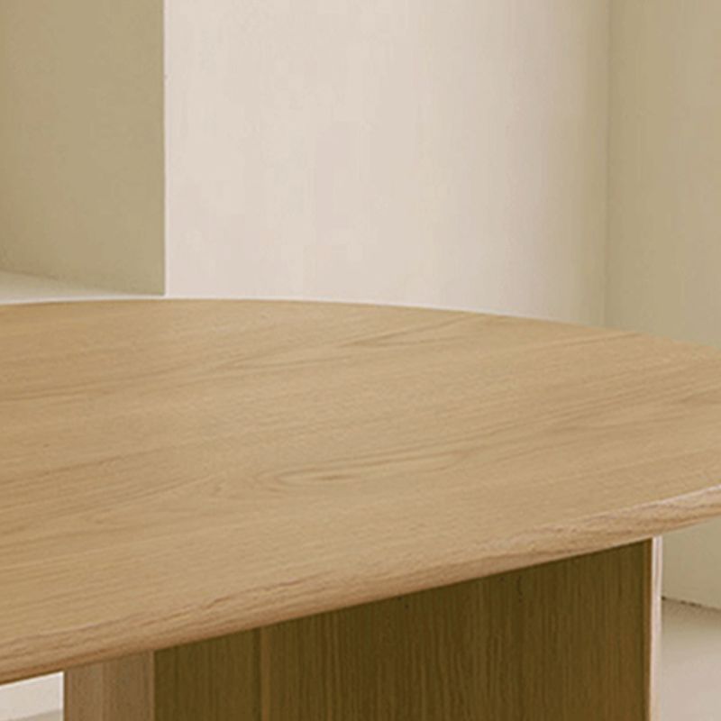 Contemporary Style Wood Office Desk Oval Task Desk with 2 Legs Clearhalo 'furn' 'furn_office_desk' 'Furniture' 'Office Desks' 'Office Furniture' 'office_desk' 1200x1200_0ffe5d55-4590-44fc-ae90-0fb9aba969fe