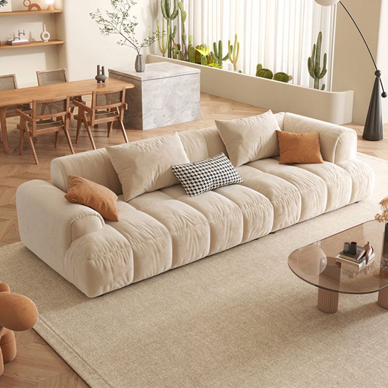 Sofá de estilo moderno coján de reposapiés embebido