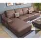 4-seat Cushion Back Sofa 109"L x 65"W x 35.5"H Recessed Arm Sectional with Storage Clearhalo 'furn' 'furn_sectionals' 'Furniture' 'furniture_sectionals' 'kitchen' 'kitchen_sectionals' 'Living Room Furniture' 'Sectionals' 1200x1200_0ffeab3c-56e2-4c7b-a9dc-b089fce7bd24