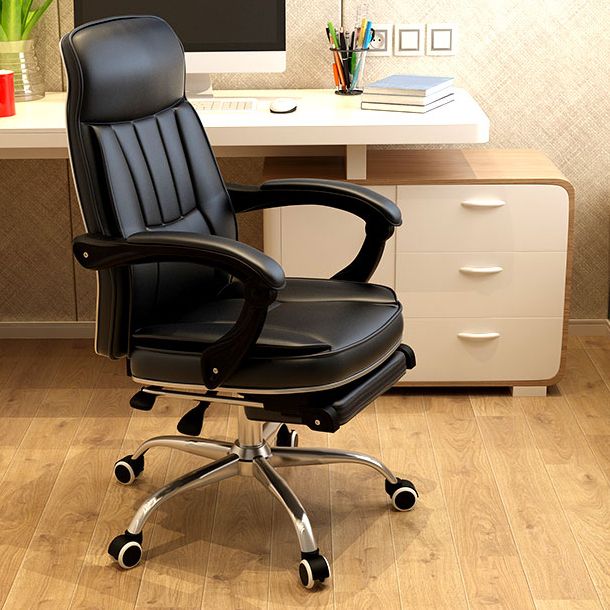 24"W Contemporary Executive Chair Swivel Upholstered Managers Chair Clearhalo 'furn' 'furn_office_chair' 'Furniture' 'Office Chairs' 'Office Furniture' 'office_chair' 1200x1200_0ffee326-5f53-4fe5-85be-eb45949470af
