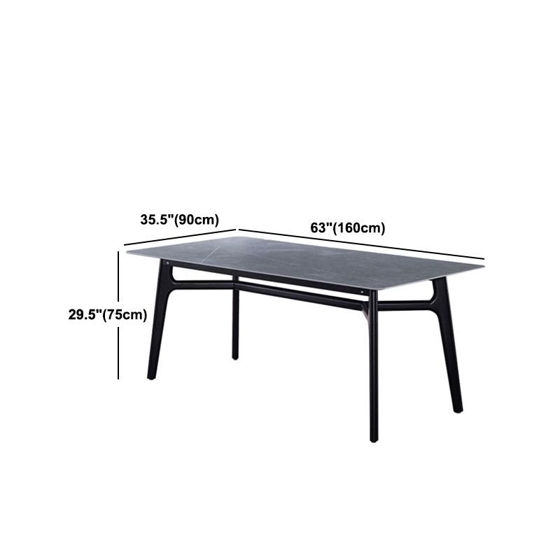 Modern Ash Wood Dinette Set 1/2/5/7 Pieces Rectangle Sintered Stone Top Dining Table Set Clearhalo 'Dining Room Sets' 'Dining Tables & Seating' 'dining_room_set' 'furn' 'furn_dining_room_set' 'Furniture' 'furniture_dining_room_set' 'Kitchen & Dining Furniture' 1200x1200_0ffffdd3-494c-41e0-a41e-243ce1668fc7
