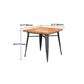 Solid Wood Dining Table Industrial 4 Legs Dining Table with Metal Base Clearhalo ' dining_table' 'Dining Tables & Seating' 'Dining Tables' 'furn' 'furn_dining_table' 'Furniture' 'furniture_dining_table' 'Kitchen & Dining Furniture' 'kitchen&dining_furn' 'kitchen' 'kitchen_dining_table' 1200x1200_1001e565-bf77-470a-8883-e0730629b294