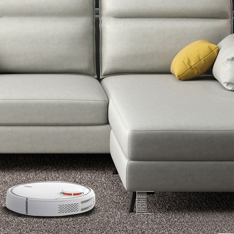 Fuce in pelle a forma di L sezionale con cuscino indietro per quattro persone