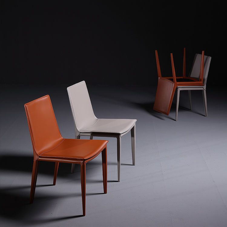 Contemporary Style Dining Chairs Armless Metal Side Chairs for Kitchen Clearhalo ' kitchen&dining_furn' 'Dining Chairs' 'Dining Tables & Seating' 'dining_chair' 'furn' 'furn_dining_chair' 'Furniture' 'furniture_dining_chair' 'Kitchen & Dining Furniture' 'kitchen' 1200x1200_1007fd6b-8aea-49b2-b53c-ddc4c981123f