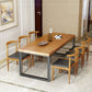 Metal Industrial Dining Table Pine Wood Top Table for Kitchen and Dining Room Clearhalo ' dining_table' 'Dining Tables & Seating' 'Dining Tables' 'furn' 'furn_dining_table' 'Furniture' 'furniture_dining_table' 'Kitchen & Dining Furniture' 'kitchen&dining_furn' 'kitchen' 'kitchen_dining_table' 1200x1200_100b33d0-e3a5-4a36-821b-aa45449ececd