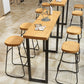 Wood Bar Dining Table Traditional Luxury Rectangle Bar Table with Sled Base Clearhalo 'Bar Furniture' 'Bar Tables' 'bar_tables' 'furn' 'furn_bar_tables' 'Furniture' 'furniture_bar_tables' 'Kitchen & Dining Furniture' 1200x1200_100ba173-eff2-4c5e-b02b-709f2d252d58