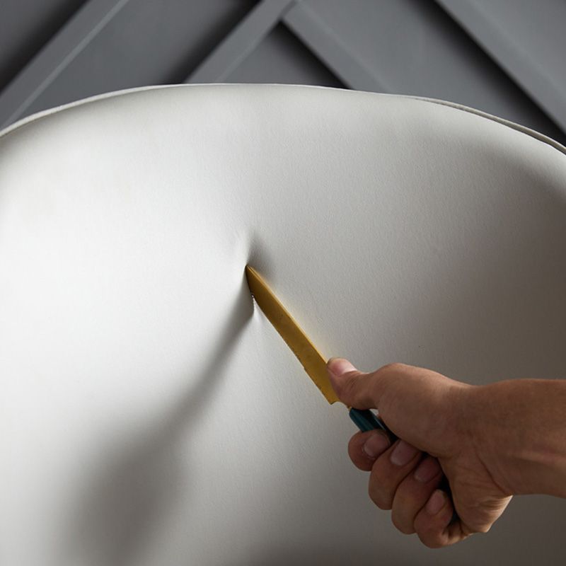 Silla de comedor de espalda abierta sillas laterales de comedor de cuero moderno