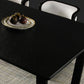 Modern Black Dinette Table with Ash Wood Base Rectangle Indoor Dining Table Clearhalo 'Dining Tables & Seating' 'Dining Tables' 'dining_table' 'furn' 'furn_dining_table' 'Furniture' 'Kitchen & Dining Furniture' 1200x1200_1010904b-f256-4a19-91d5-139fb456c0b3