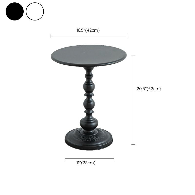 16.5 "W x 16.5" D x 20,5 "H Sofa Zijkant Accent Table metalen voetstuk Eindtafel