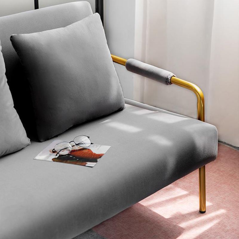 Modern Macaroon Velvet Sofa Tuxedo Arm Standard Tight Back Sofa Clearhalo 'furn' 'furn_sofas' 'Furniture' 'furniture_sofas' 'kitchen' 'kitchen_sofas' 'Living Room Furniture' 'Sofa' 'sofas' 1200x1200_10123b9c-cde3-4f71-ae62-367bf4b34d7d