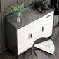 Sideboard di pietra contemporanea 1 cassetto cassettiera con ripiani regolabili