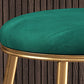 Taburete de barra de glam nórdico taburete redonda de barra con patas de metal para cocina