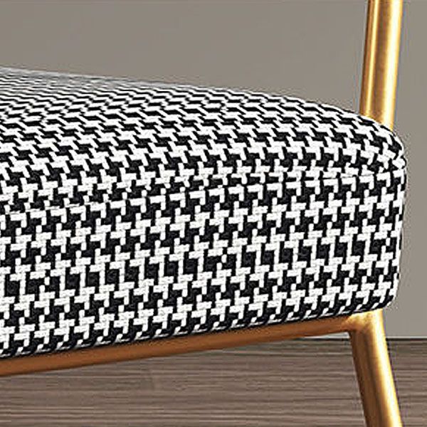 Glam Style Metal Arm Chair Open Back Dining Side Chair with Upholstered (Set of 3) Clearhalo 'Dining Chairs' 'Dining Tables & Seating' 'dining_chair' 'Furniture' 'furniture_dining_chair' 'Kitchen & Dining Furniture' 1200x1200_10147e27-db33-4b06-8d97-c52f5eadab98