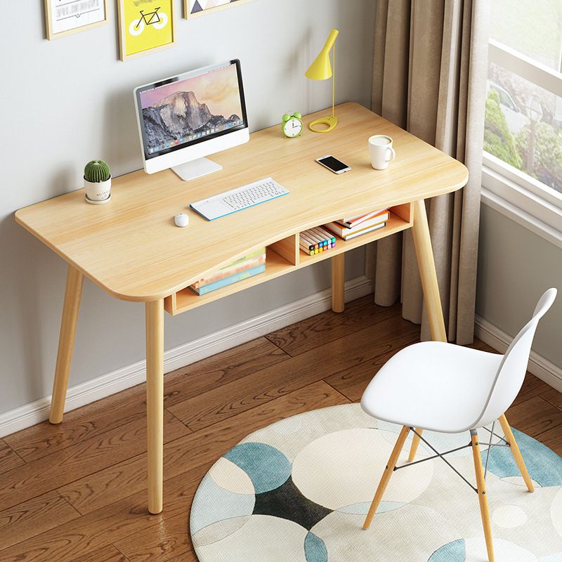 Moderno Style Home Freeform Office Desk Wood Writing Writing Writing Desk