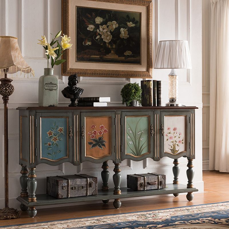 Industrial Solid Wood Storage Cabinet with Doors Chest with Shelves Clearhalo 'Cabinets & Chests' 'cabinets_chests' 'furn' 'furn_cabinets_chests' 'Furniture' 'Living Room Furniture' 1200x1200_101945dc-e168-488e-a694-adadf926c9d9