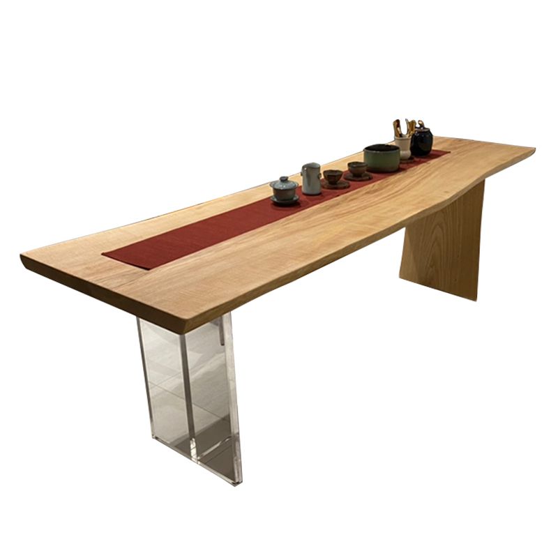 Rectangle Casual Dining Table Wood Color Fixed Table of Pine Solid Wood Clearhalo ' dining_table' 'Dining Tables & Seating' 'Dining Tables' 'furn' 'furn_dining_table' 'Furniture' 'furniture_dining_table' 'Kitchen & Dining Furniture' 'kitchen&dining_furn' 'kitchen' 'kitchen_dining_table' 1200x1200_1019f2b6-3eaa-4951-8b02-a6c8aefcbea6