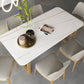 Modern Rectangular Dining Set 1/5/7 Pieces Sintered Stone Dining Table Set