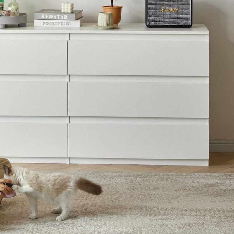 Madera de ingeniería contemporánea almacenamiento vertical para el cofre de dormitorio con cajones