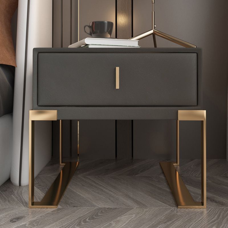 Comodino in legno in legno massiccio mobile contemporaneo con cassetto