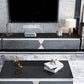 Glass and Wood TV Console Gorgeous Style Home Closed Black TV Stand Console Clearhalo 'furn' 'furn_tv_stands_entertainment_centers' 'Furniture' 'Living Room Furniture' 'TV Stands & Entertainment Centers' 'TV Stands & Media Storage Furniture' 'tv_stands_entertainment_centers' 1200x1200_10205caa-3ba2-4869-9366-5b589d4cdb7f