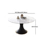 Contemporary Sintered Stone Dining Round Table Set 1/4/5/7 Pieces Dining Set