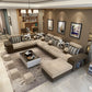 Contemporary 6-seater Modular Sectional with Square Arm for Living Room