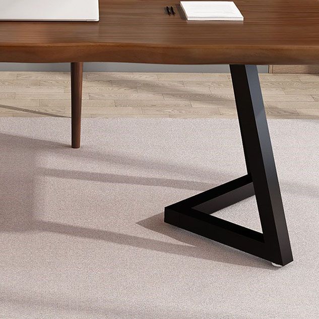 Solid Wood Study Table Home Office Industrial Free Form Writing Desk Clearhalo 'furn' 'furn_office_desk' 'Furniture' 'furniture_office_desk' 'Office Desks' 'Office Furniture' 'office_desk' 1200x1200_1023234f-495d-4ce9-8fd7-c22eed6ce5c2