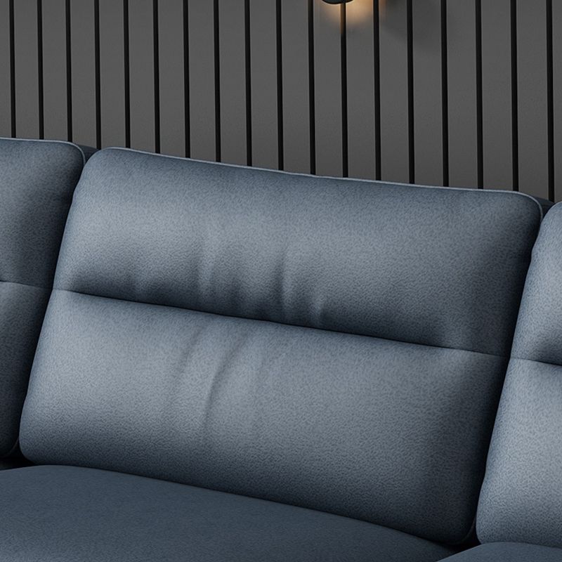 Moderne vlekbestendige L-vormige sectionele 4-zits kussenkussen bovenarm sectioneel