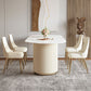 Dining Room Dinner Kitchen Table Simple Pedestal Stone Dining Table Clearhalo 'Dining Tables & Seating' 'Dining Tables' 'dining_table' 'furn' 'furn_dining_table' 'Furniture' 'Kitchen & Dining Furniture' 1200x1200_1024dce9-235d-4bd0-bde9-aadcb453d68f