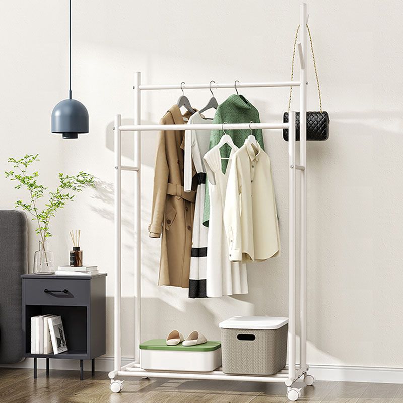 Nordic Hall Stand Stand Hooks and Castors Hall Tree Hanger Sala de dibujo