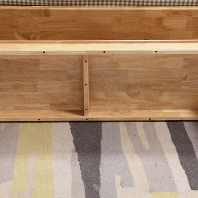 13.8" Wide Contemporary Seating Bench Solid Wood Rubberwood Bench Clearhalo 'Benches' 'Chairs & Seating' 'furn' 'furn_benches' 'Furniture' 'Living Room Furniture' 1200x1200_1026ac1b-8899-4805-aee0-c1ac7c457897