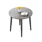 31.5-inch Metal Industrial Dining Table Sintered Stone Top Table with 4 Legs Clearhalo 'Dining Tables & Seating' 'Dining Tables' 'dining_table' 'furn' 'furn_dining_table' 'Furniture' 'furniture_dining_table' 'Kitchen & Dining Furniture' 'kitchen' 'kitchen_dining_table' 1200x1200_1027666d-6a0a-4f86-a444-13016bb05a60