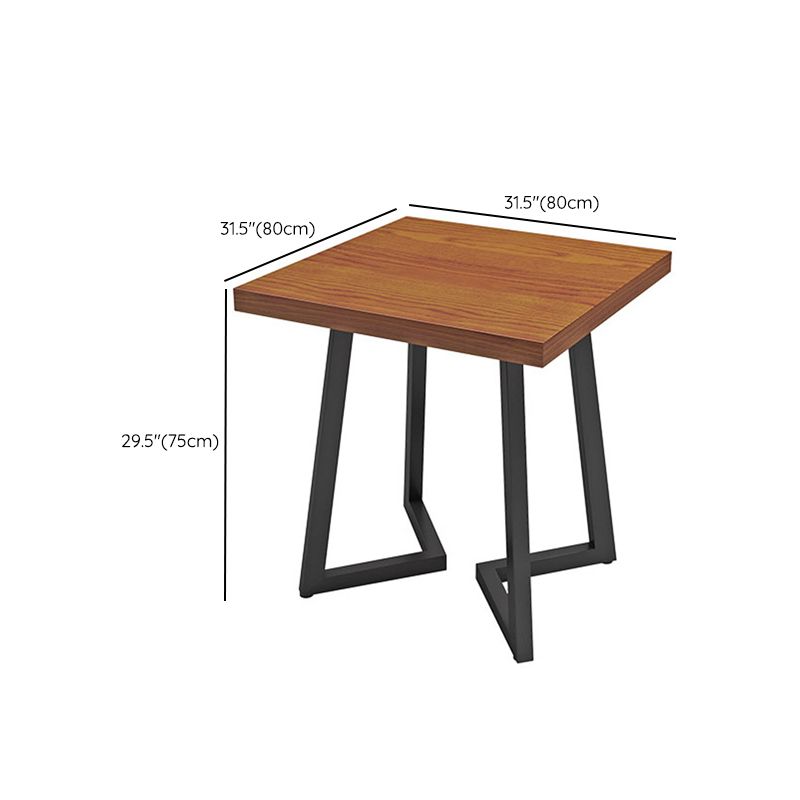 Juego de comedor industrial 1/3/5 PCS Mesa de comedor de madera maciza con sillas tapizadas